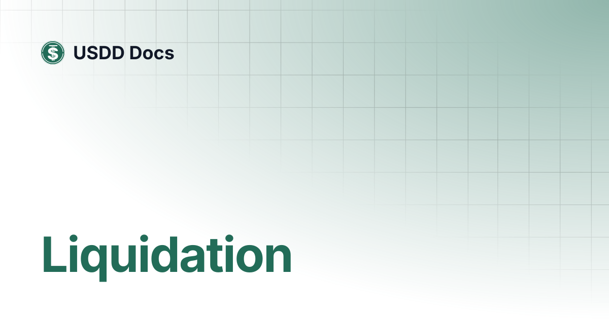 Liquidation | USDD Docs